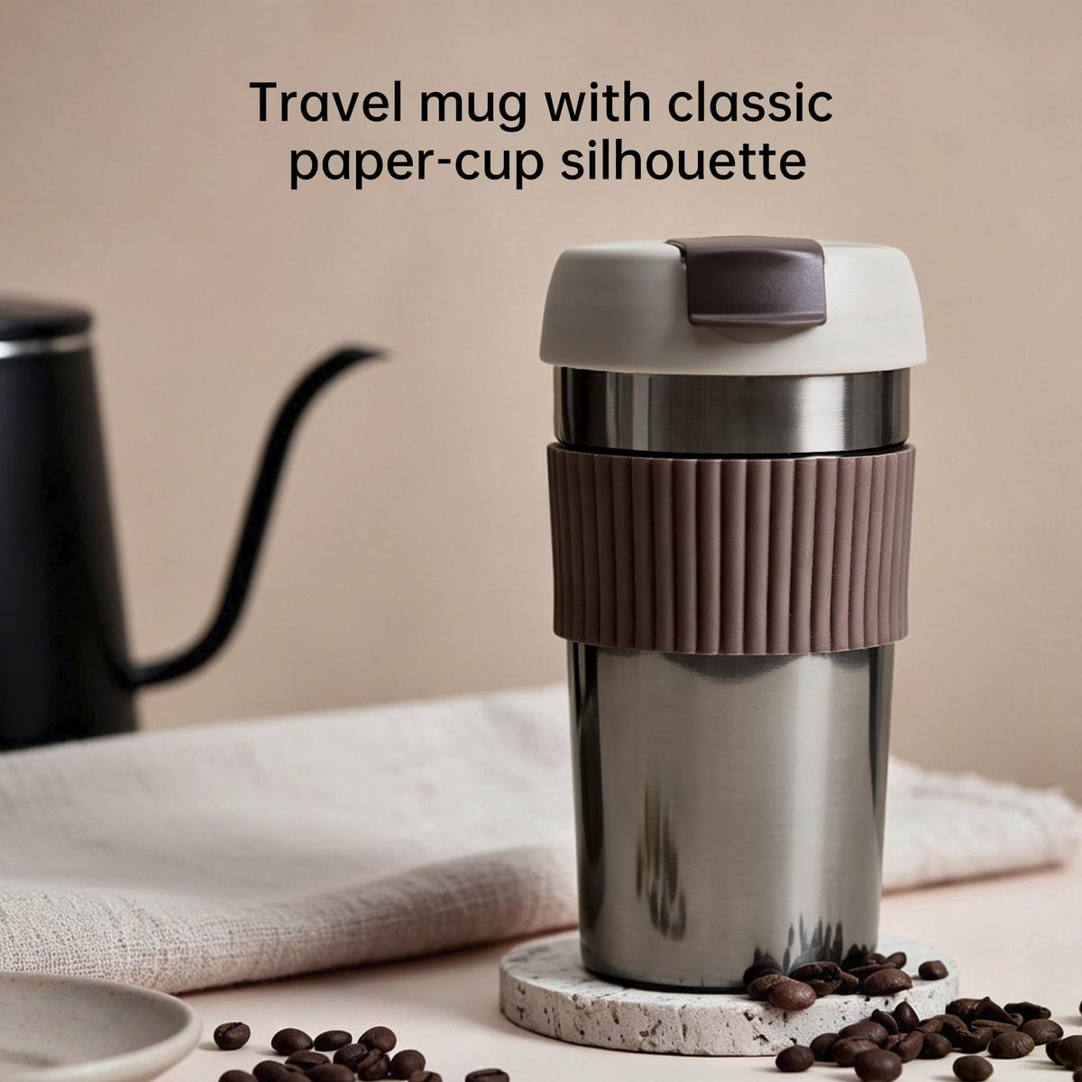 Stainless Steel Insulated Coffee Travel Mug 16oz T574