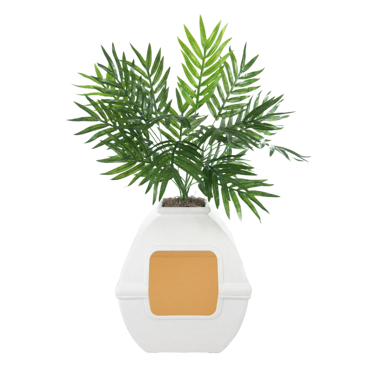 White Hidden Litter Box Planter with Carbon Filter X953