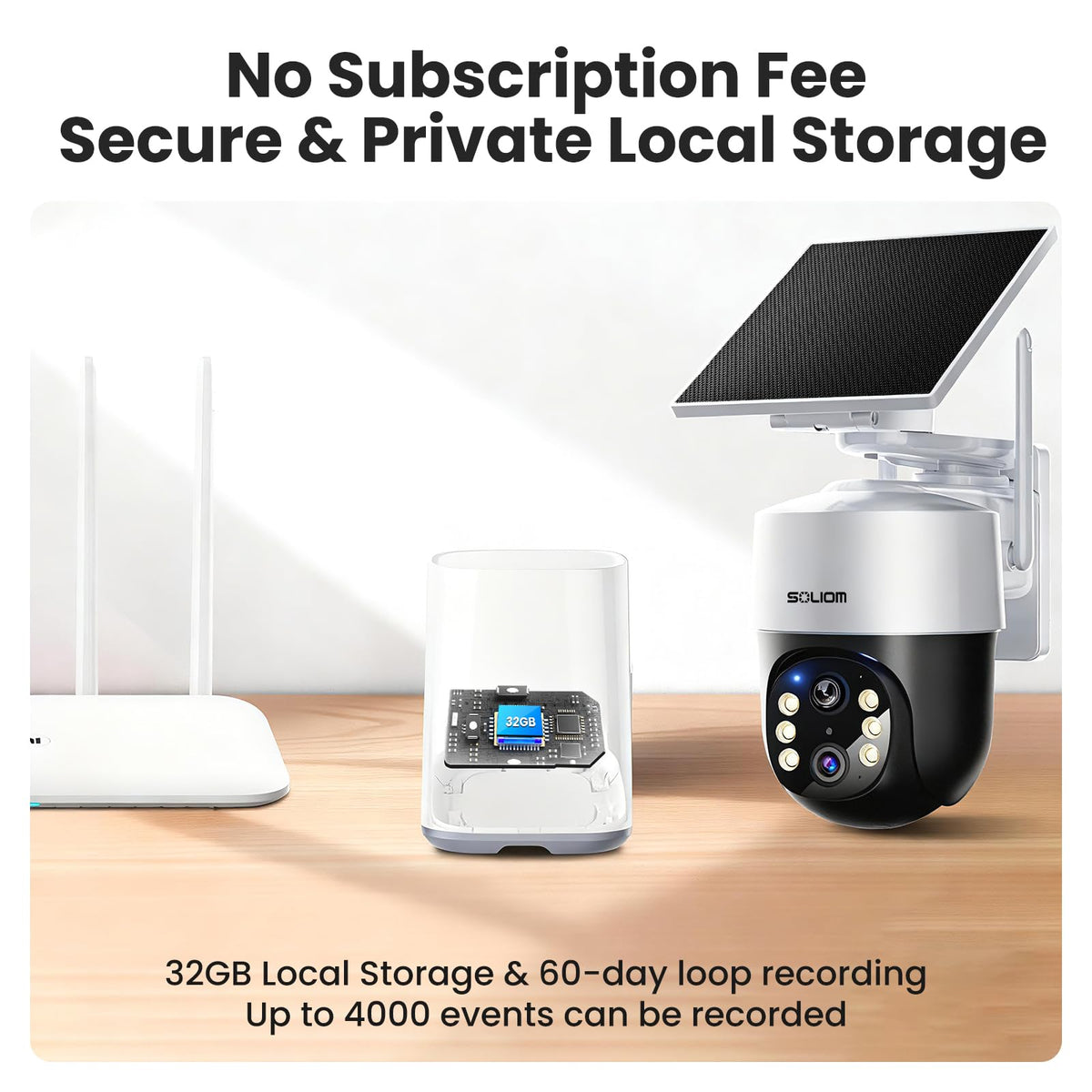 4K Solar Security Cameras Wireless Outdoor System 4-Cam Kit H94943