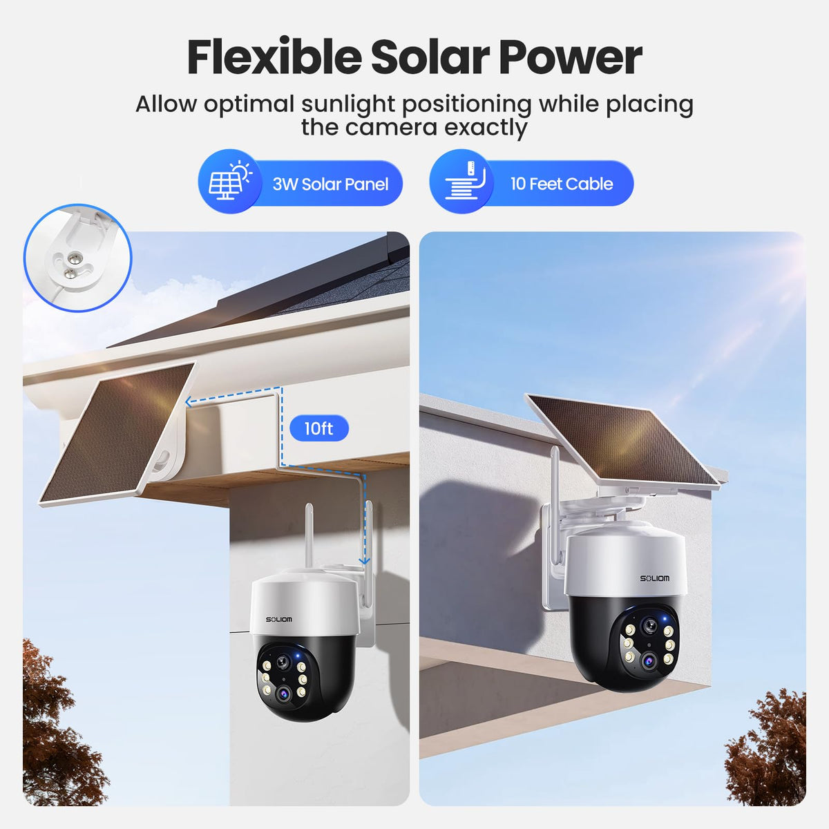 4K Solar Security Cameras Wireless Outdoor System 4-Cam Kit H94943