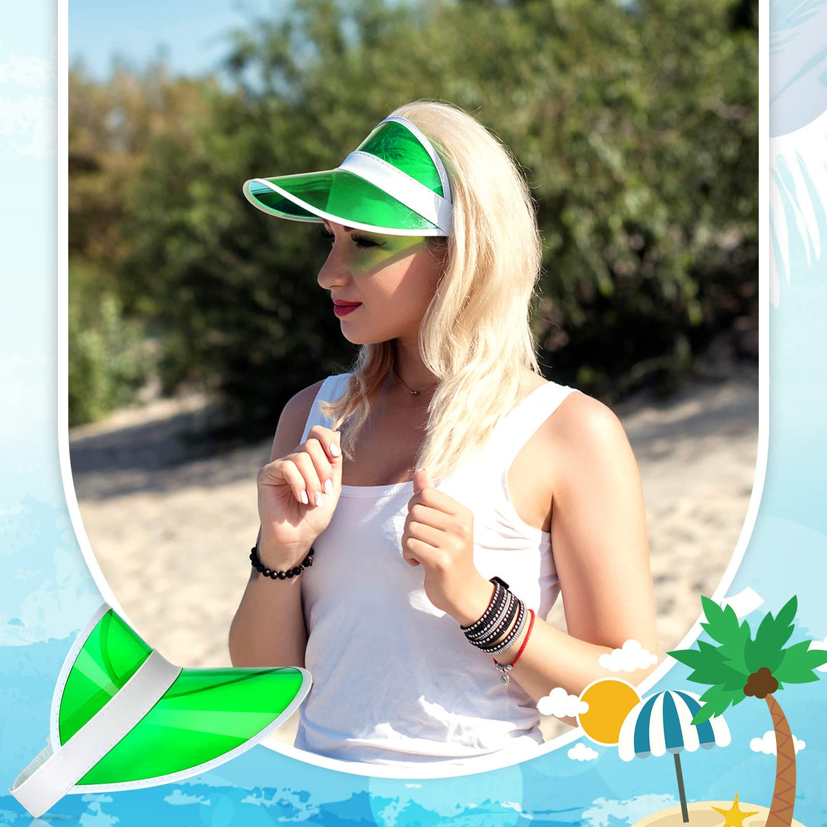 Poker Visors Golf Hats F362