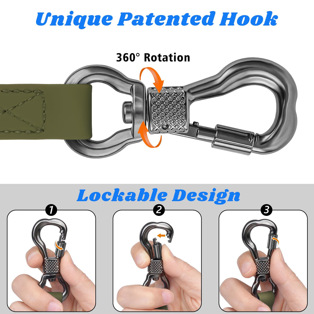 Waterproof 30FT Dog Training Long Leash with Padded Handle Y870