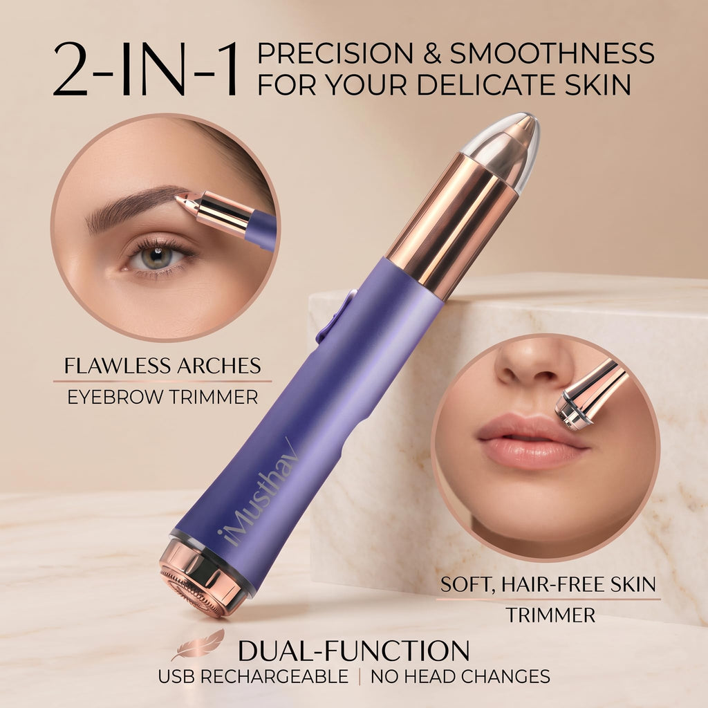 2-in-1 Facial Hair Remover & Eyebrow Trimmer S624