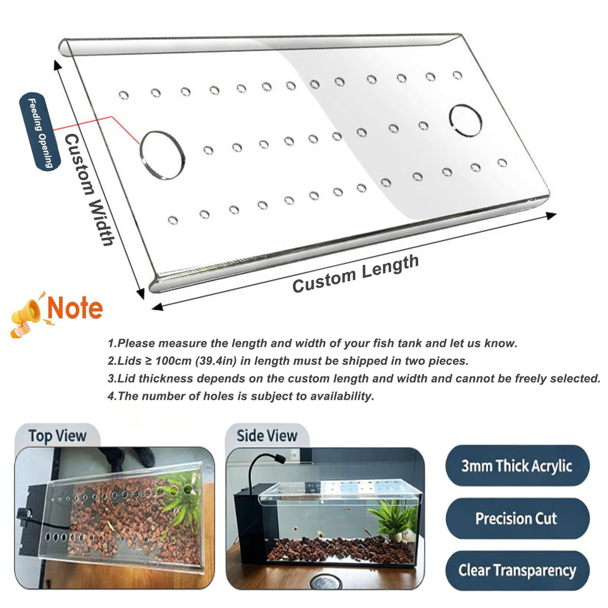 Ventilated Fish Tank Lid for 10-20 Gallon Aquariums N88566