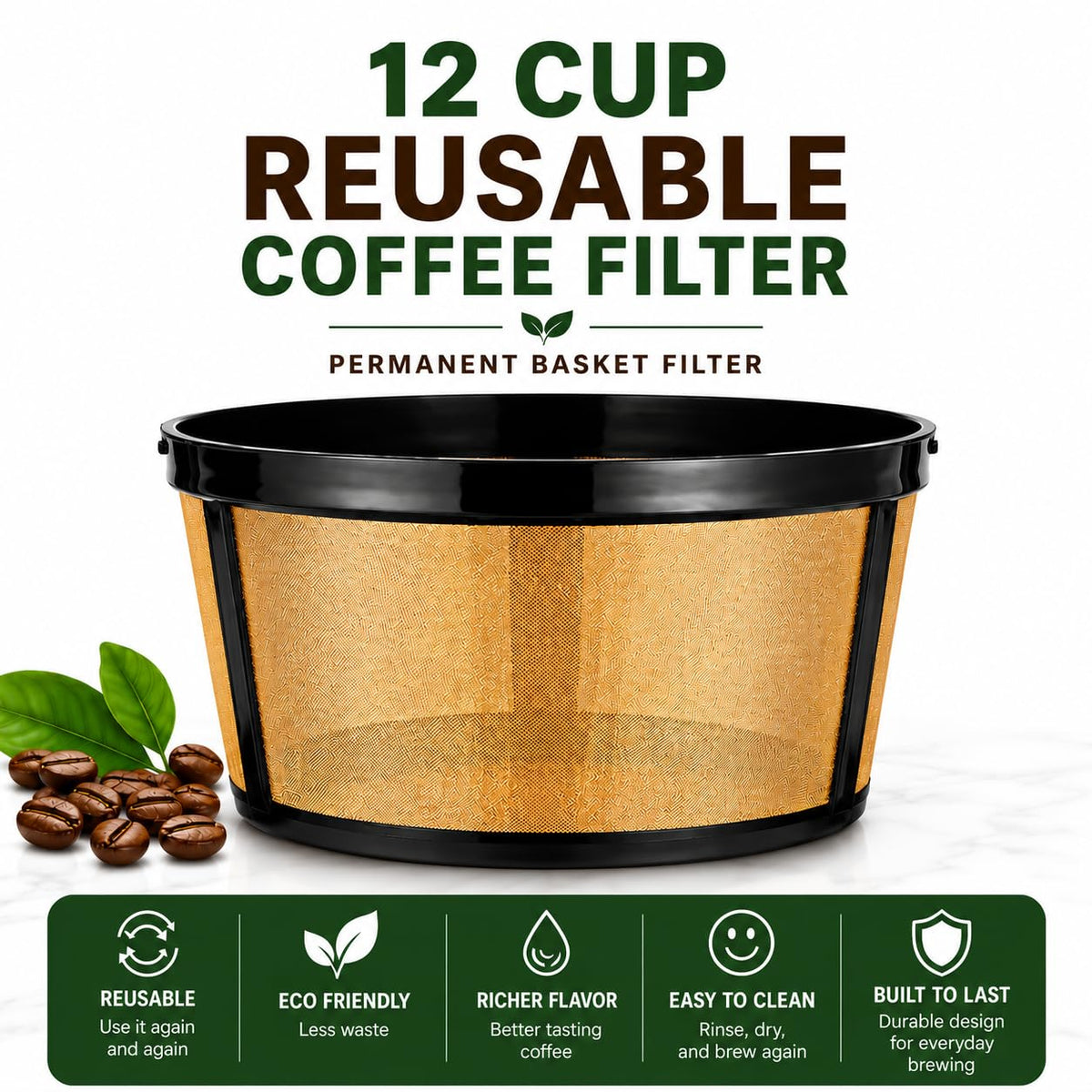 12 Cup Reusable Coffee Filter Z8937
