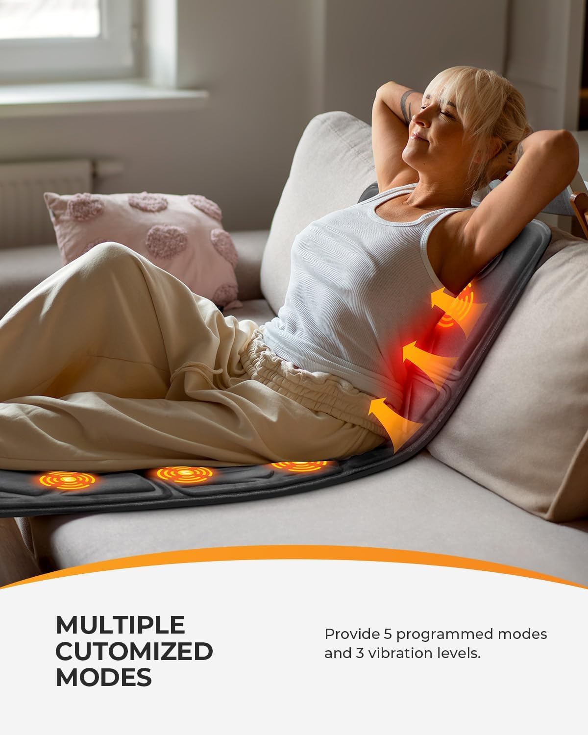 Full Body Massage Mat with Heat V4035