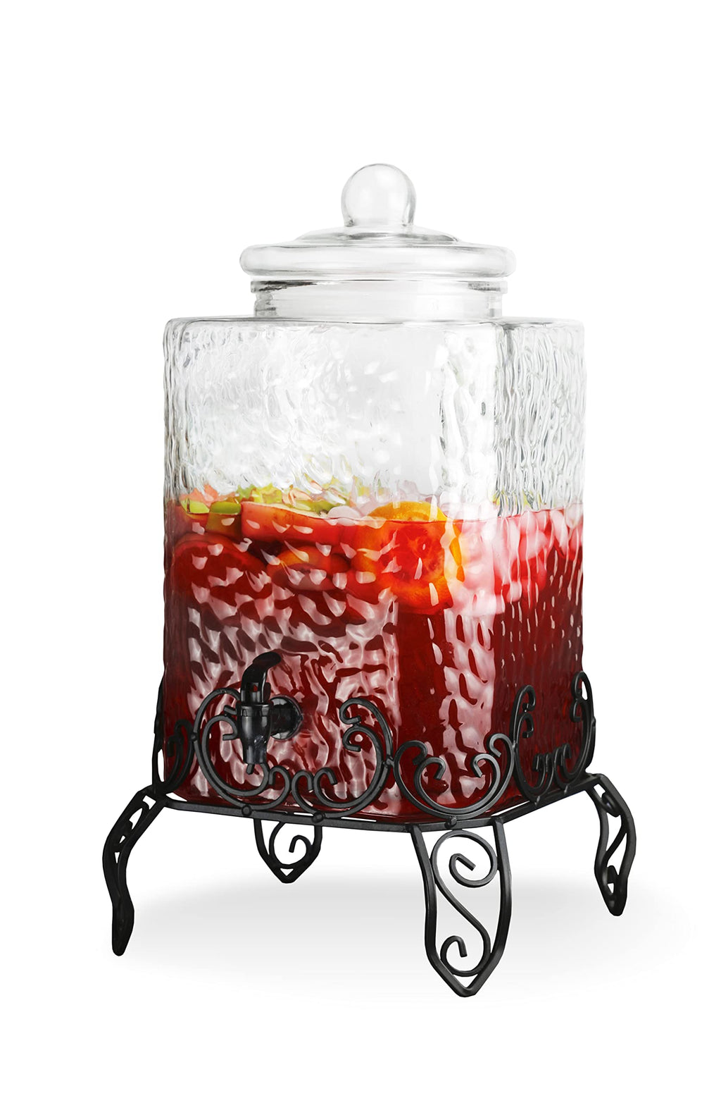 Glass Beverage Dispenser with Stand 2.5 Gal S218
