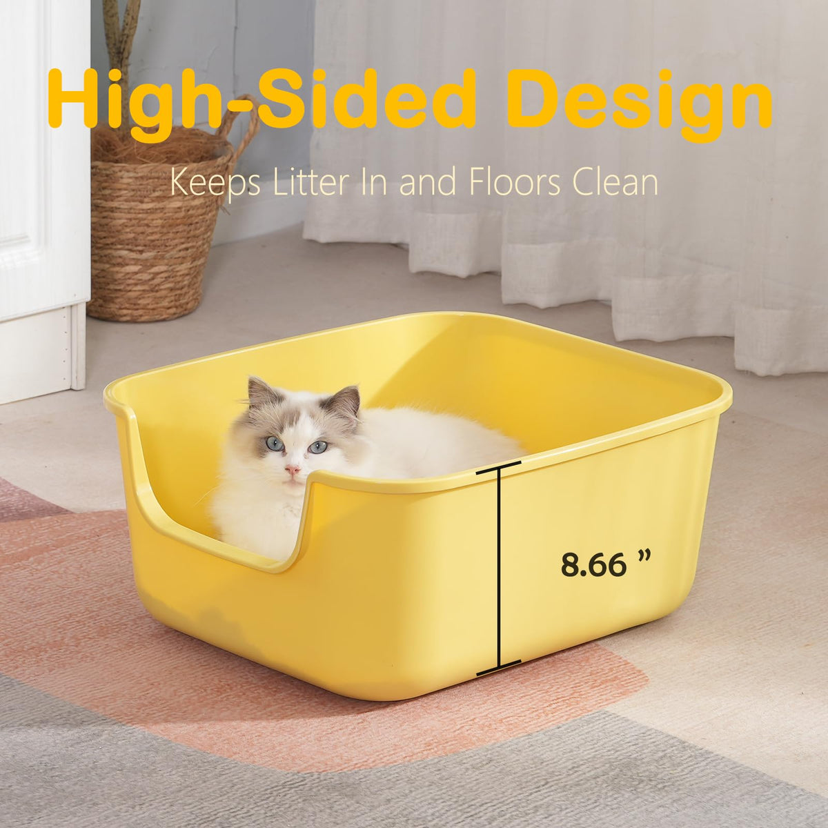 Large High Sides Cat Litter Box Z734959