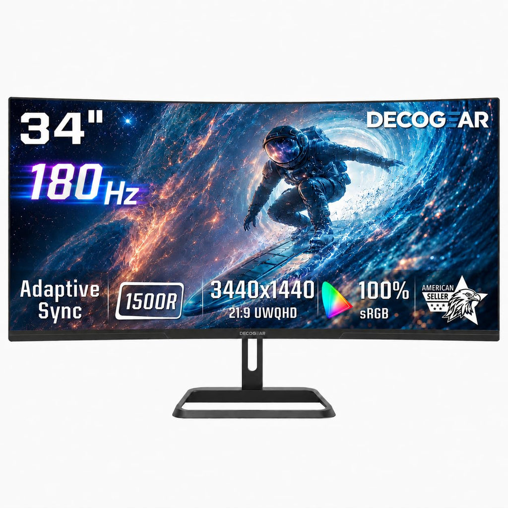 34” Curved Ultrawide Gaming Monitor 180Hz 3440×1440 C2792