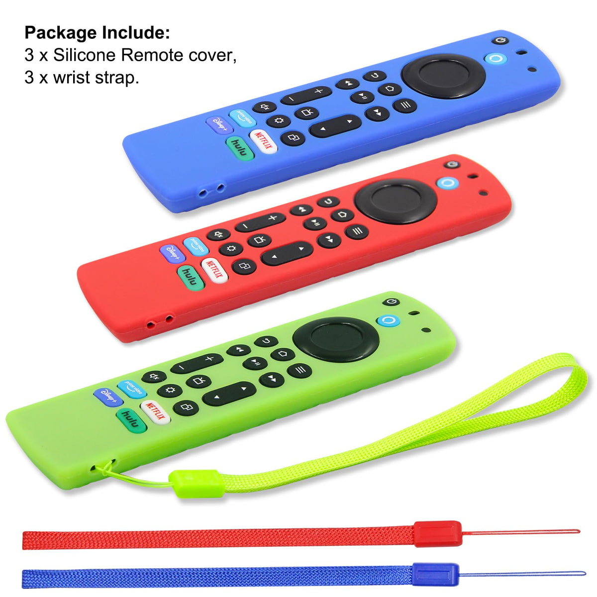 Silicone Remote Case 3pcs with Lanyard S3231