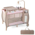 3 in 1 Portable Baby Playard with Bassinet and Changing Table U6319
