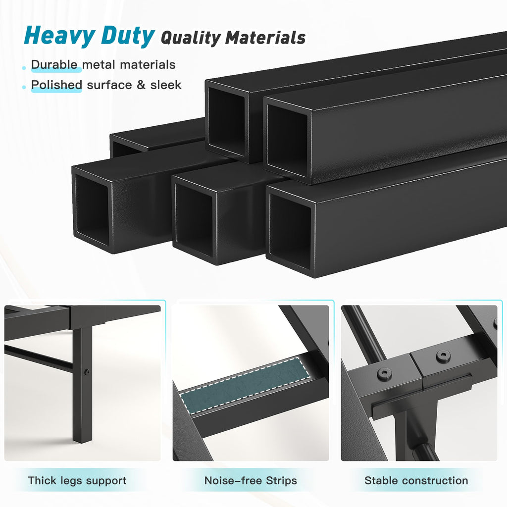 Black Queen Size Metal Bed Frame Q9870