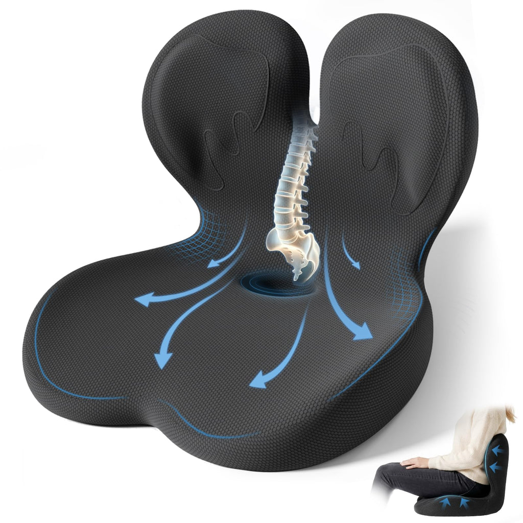 Ergonomic Seat Cushion with Lumbar Support Pillow L510