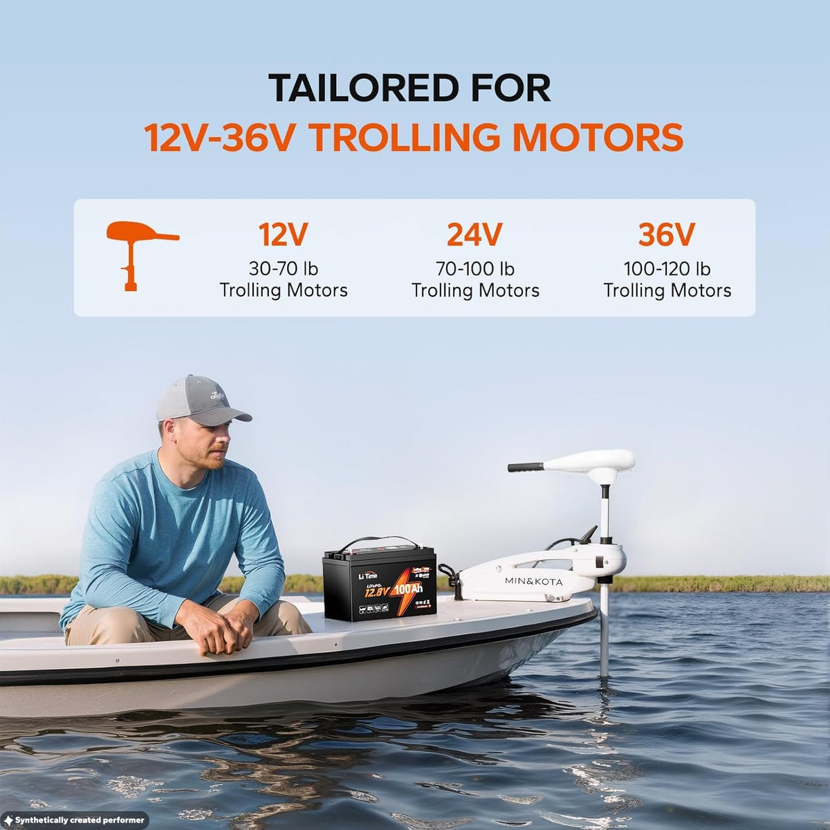 12V 100Ah LiFePO4 Trolling Motor Battery T5851