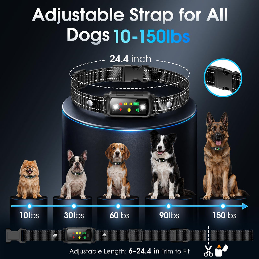 2 Dogs Waterproof Dog Training Collar with Remote M32160