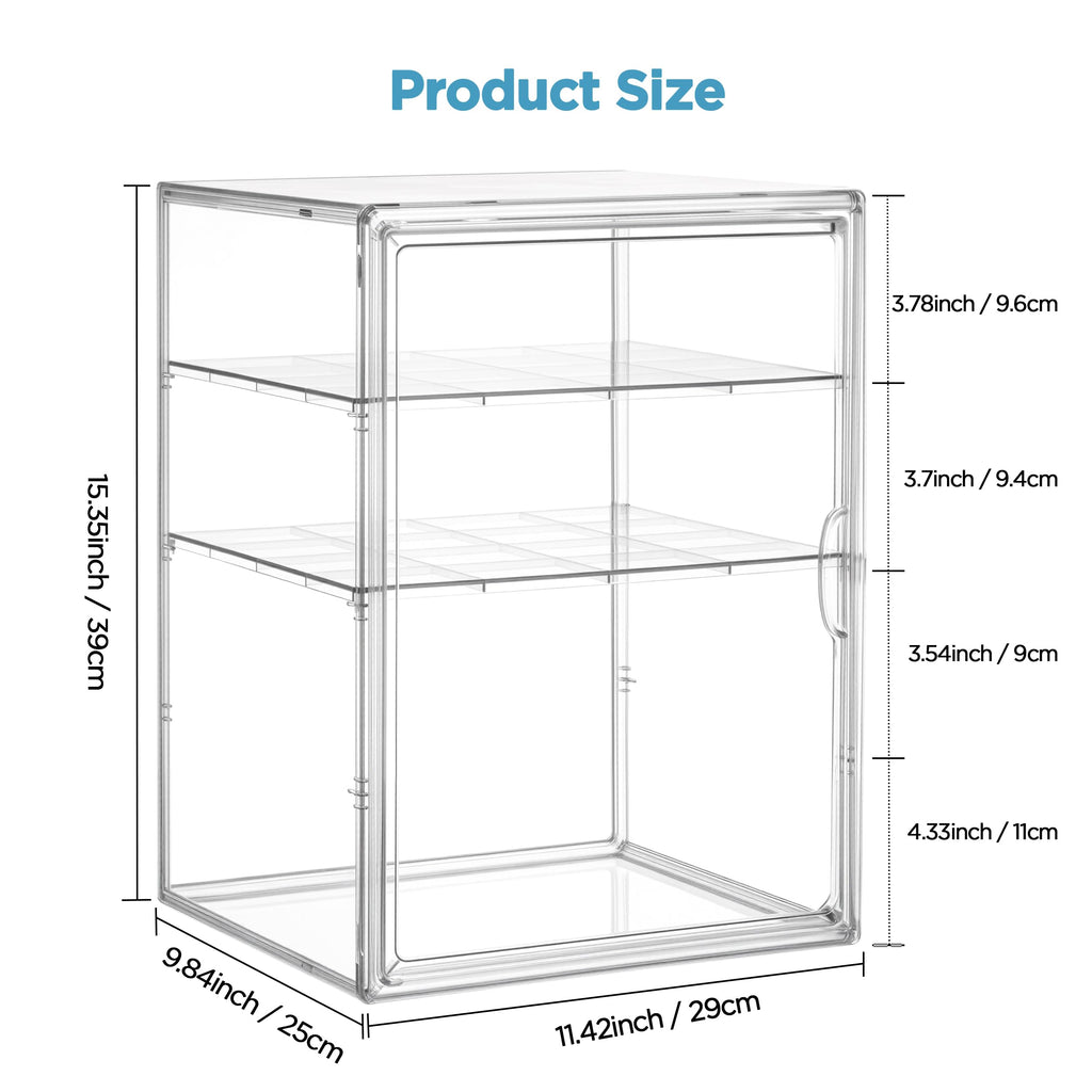 3 Tiers Adjustable Clear Acrylic Baby Bottle Storage Organizer K58201