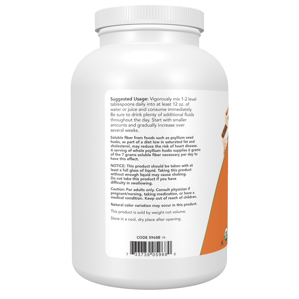 Organic Whole Psyllium Husks 12 oz W802707