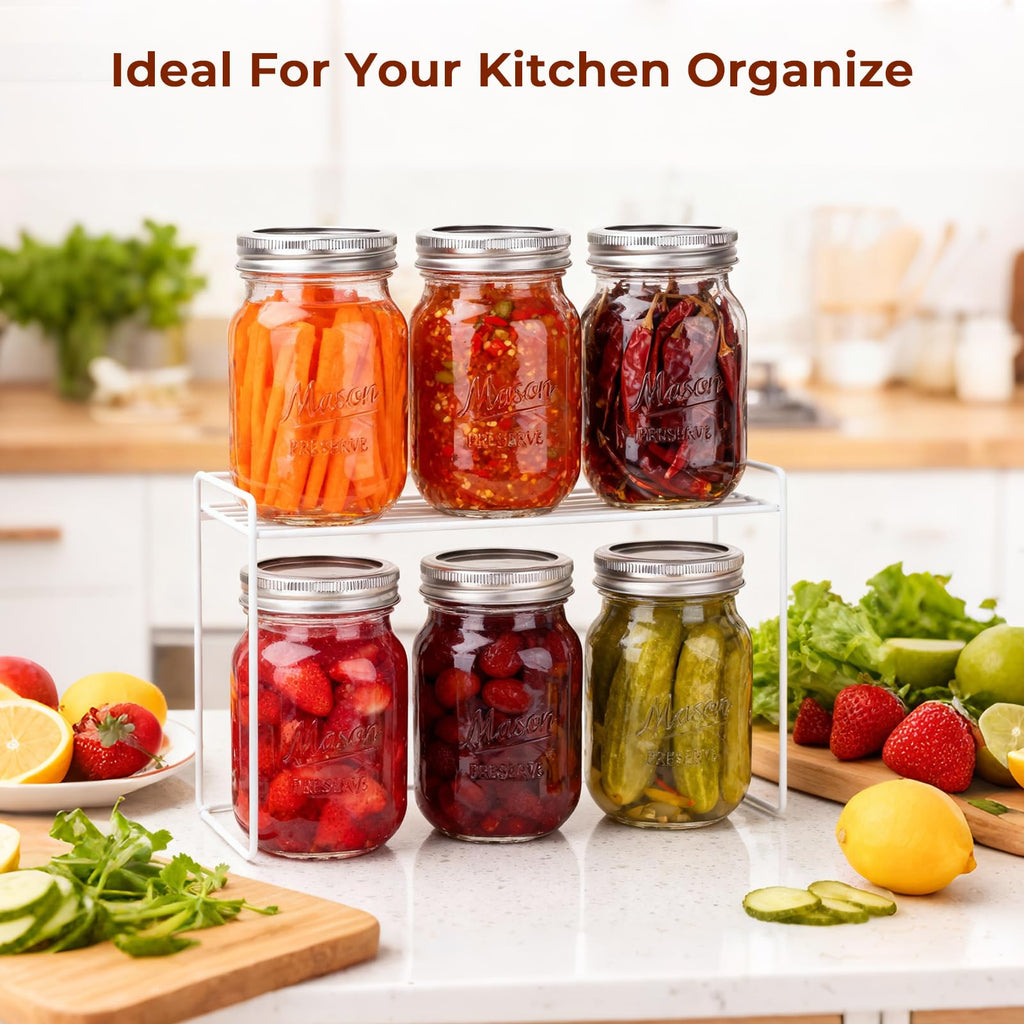 16oz 12 Pack Mason Jars with Airtight Lids E5345