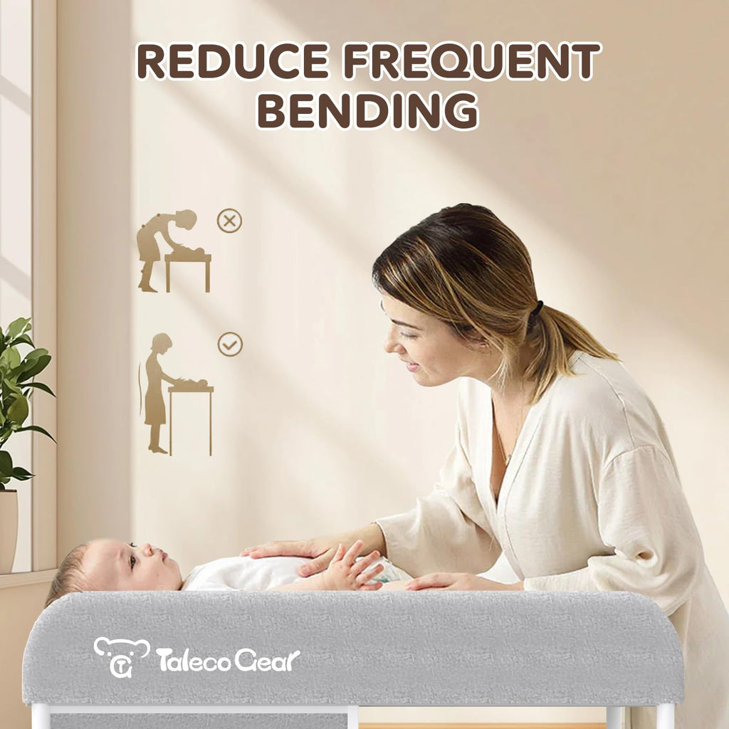 Portable Baby Changing Table with 3 Storage Baskets Q468787