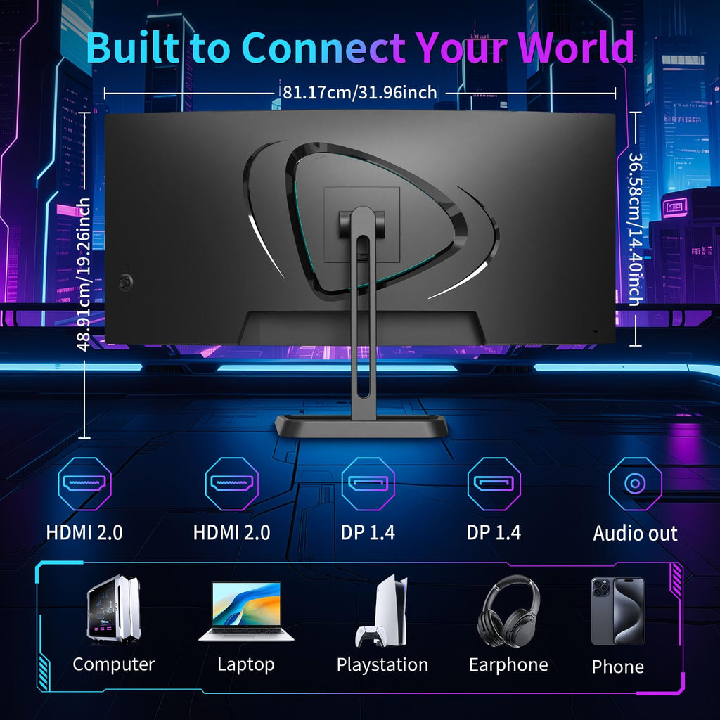 34” Curved Ultrawide Gaming Monitor 180Hz 3440×1440 C2792