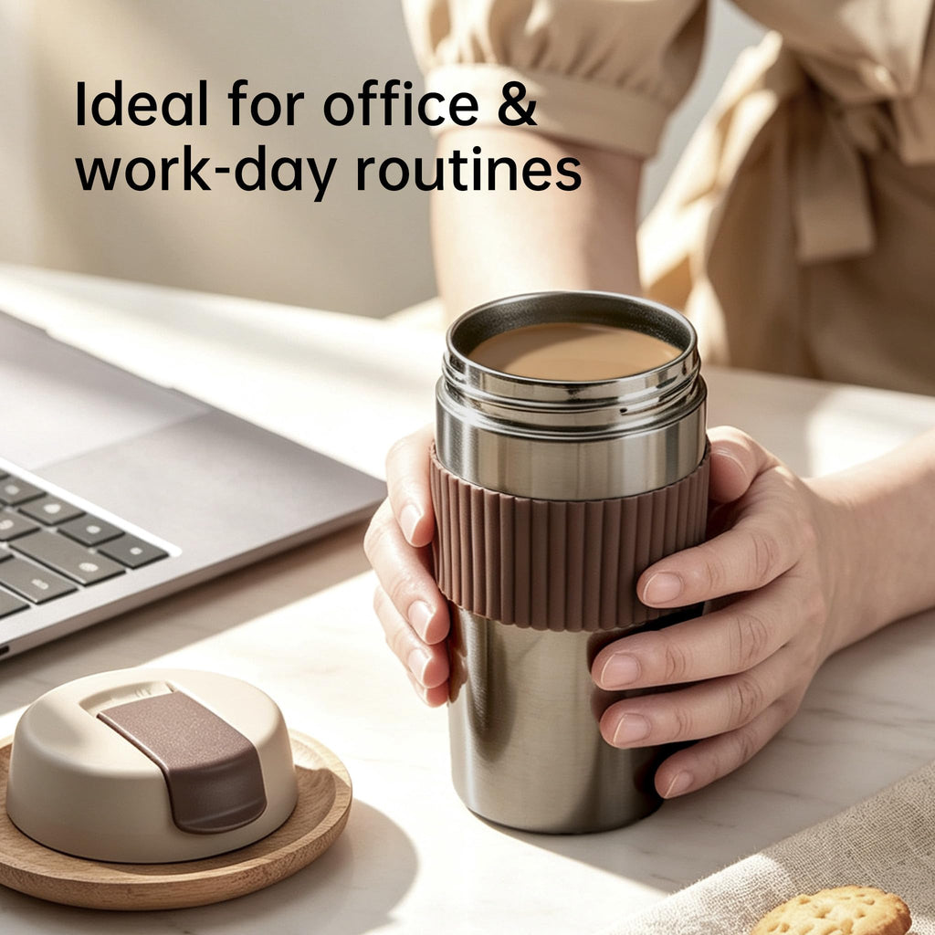 Stainless Steel Insulated Coffee Travel Mug 16oz T574