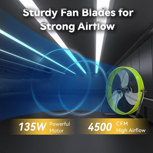 20 In 3 Speed High Velocity Floor Fan Y681