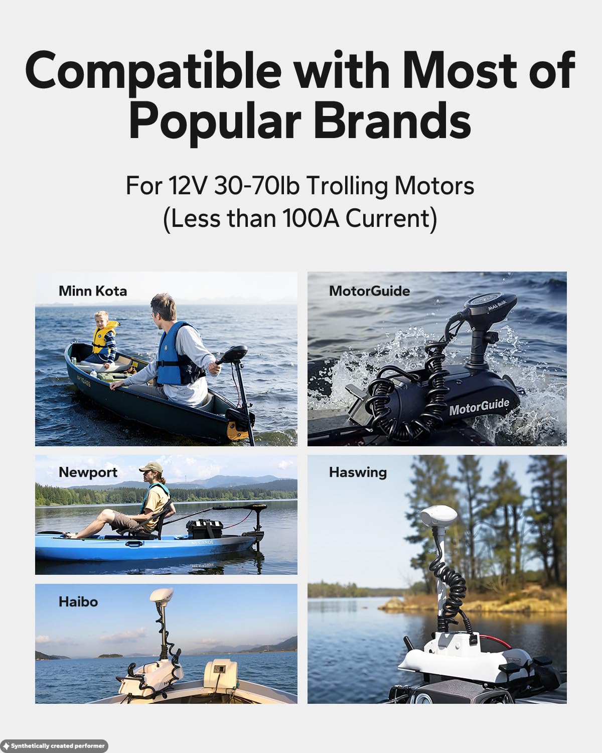 12V 100Ah LiFePO4 Trolling Motor Battery T5851