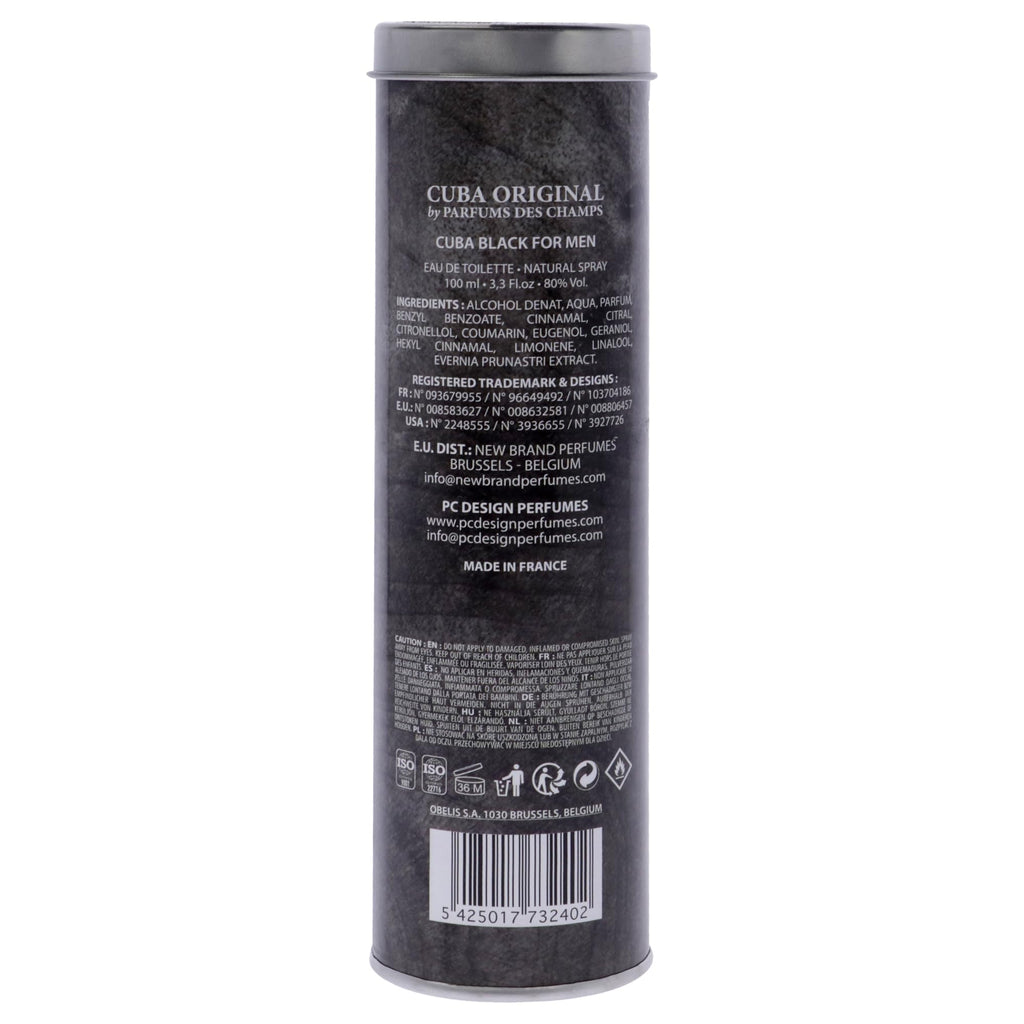 Black Men EDT Spray 3.3 Ounce E849
