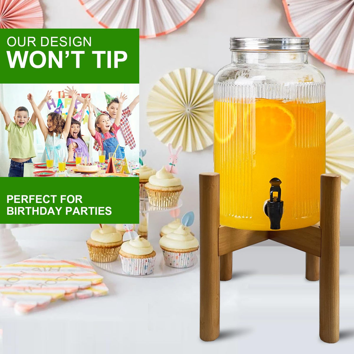 Adjustable Drink Dispenser Holder, 6-11 Inch L7873