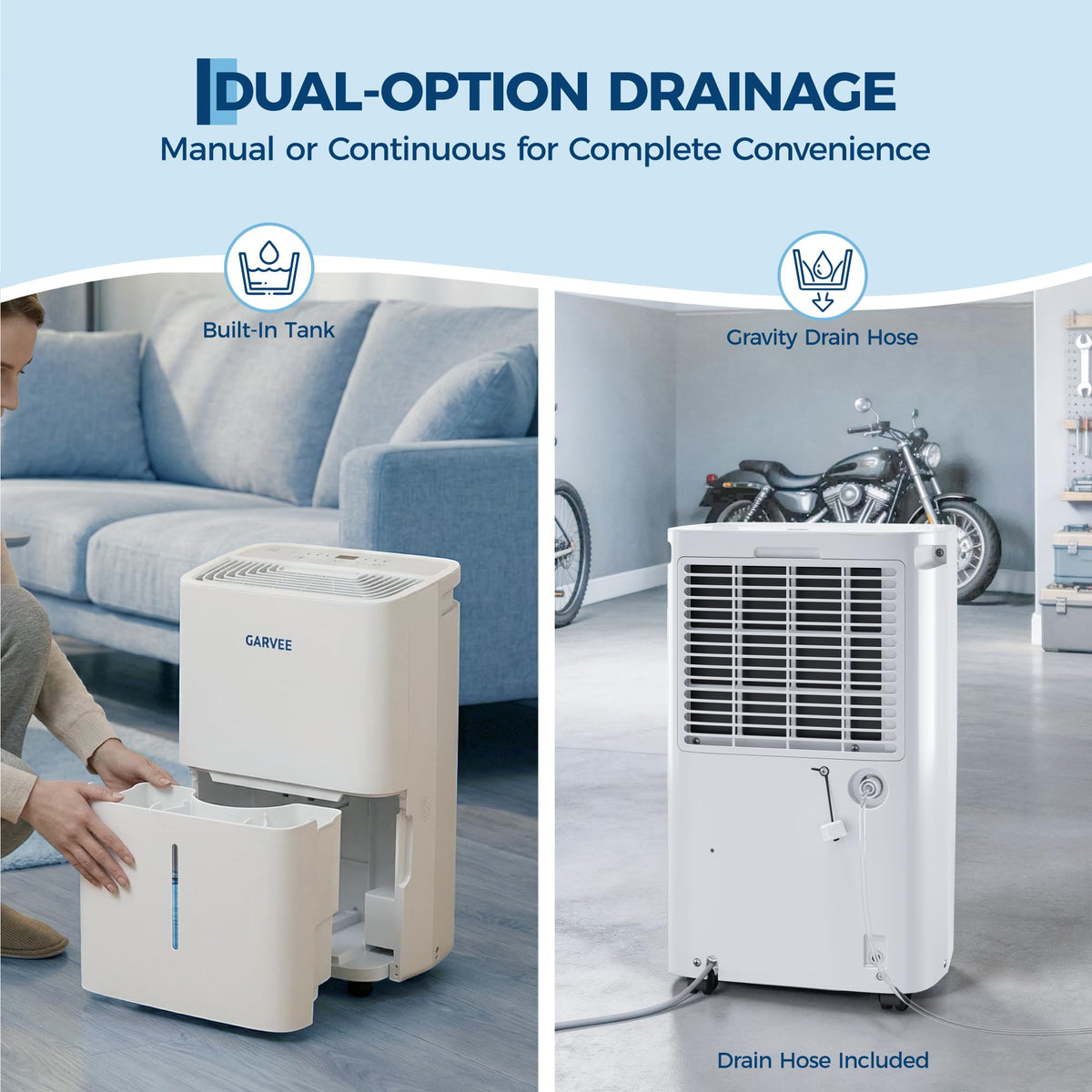 50-Pint Dehumidifier with 2.4Gal Water Tank K473187