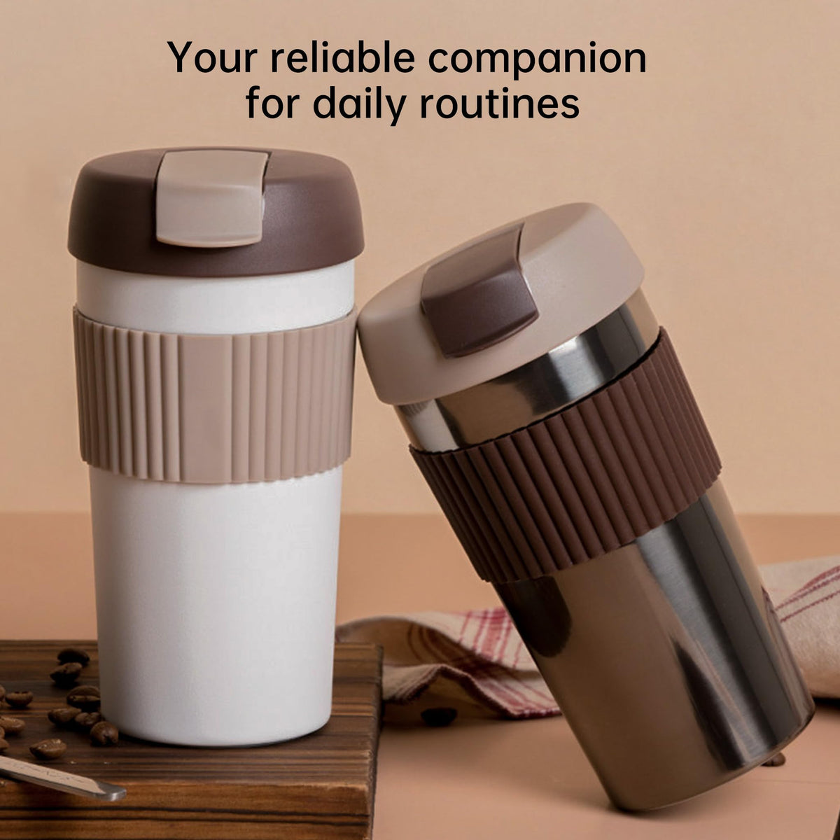 Stainless Steel Insulated Coffee Travel Mug 16oz T574