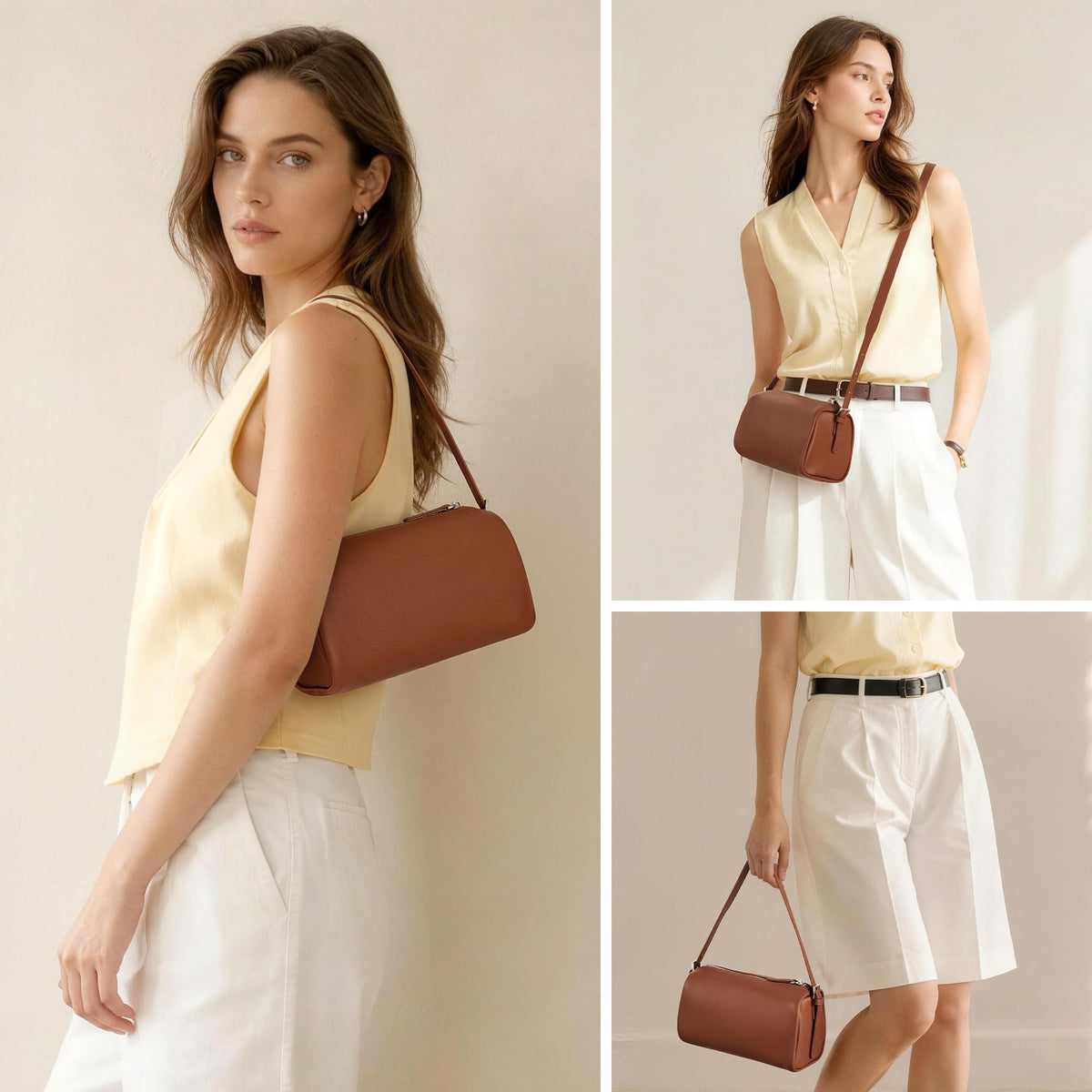 Genuine Leather Mini Crossbody Bag N5134