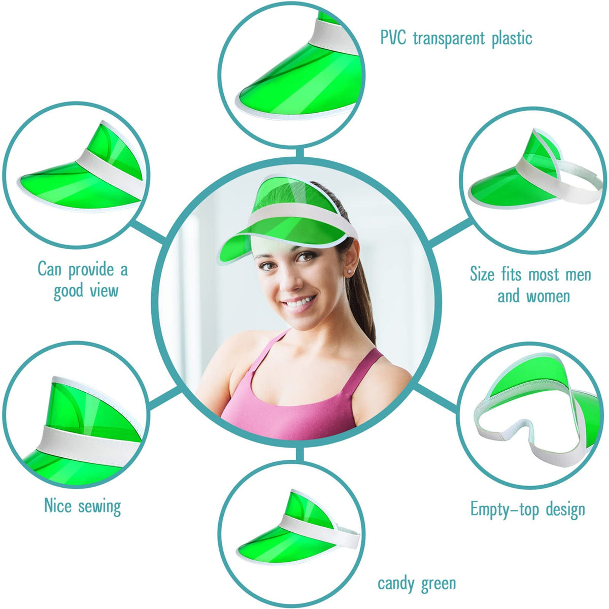 Poker Visors Golf Hats F362