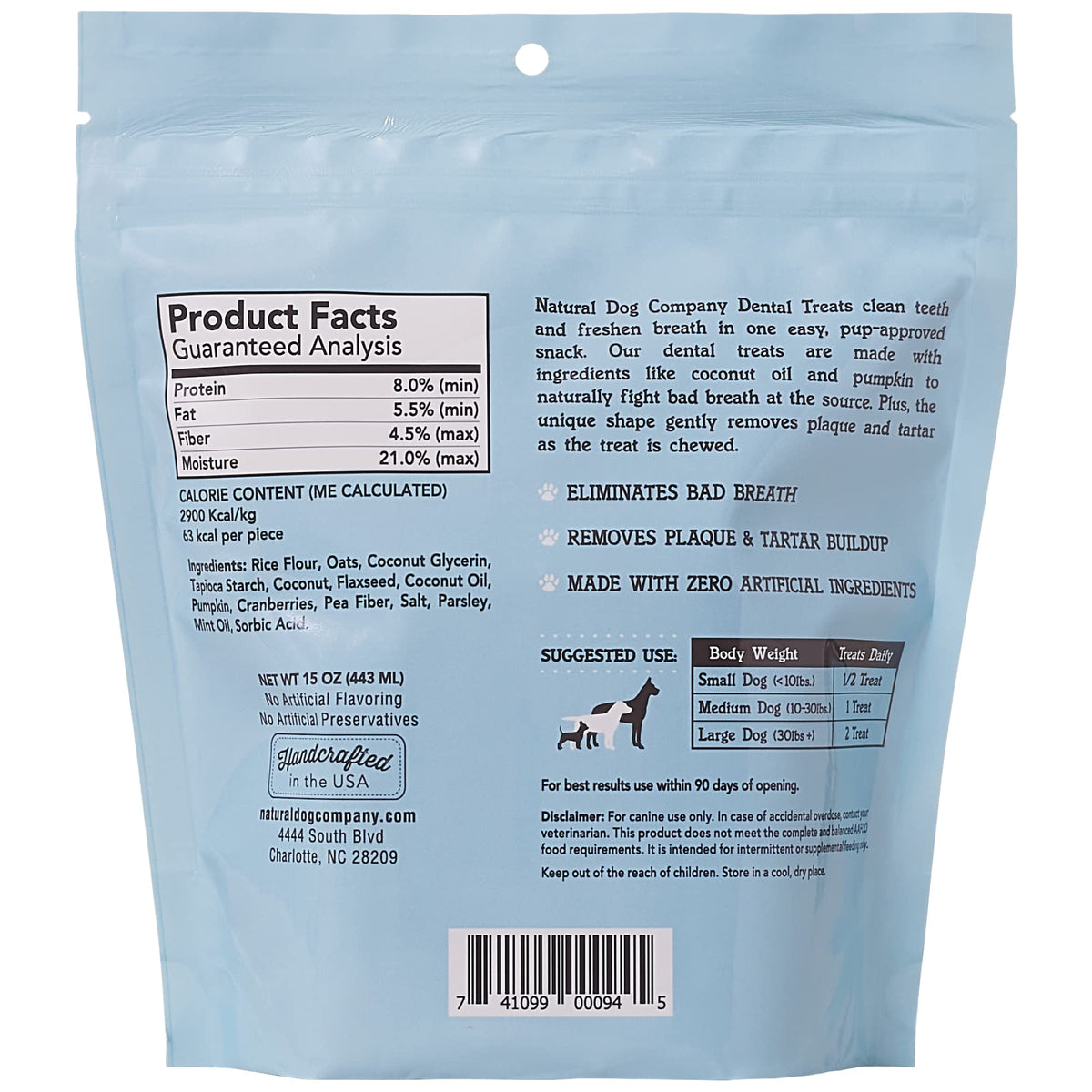 Dental Chews for Dogs 18 Count F792