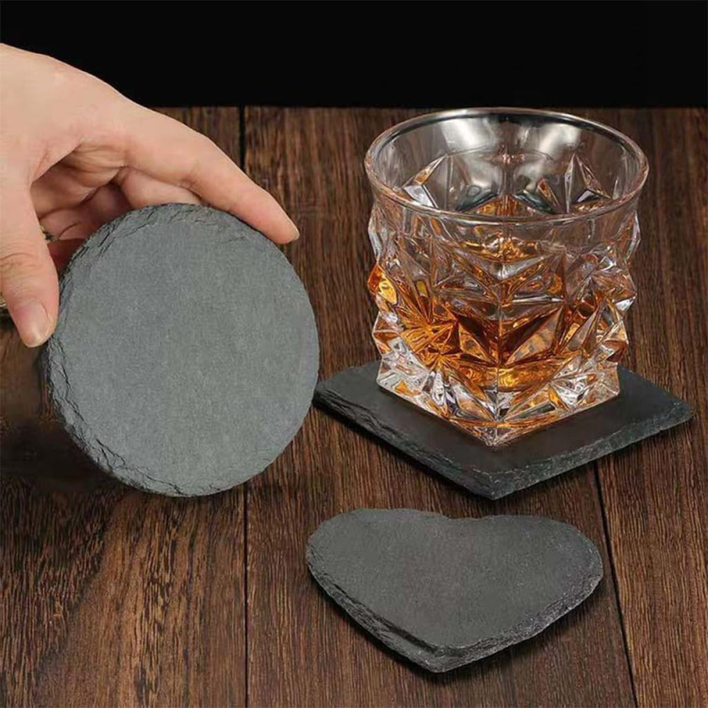Natural Stone Drink Coasters 12 Pcs Square C1549