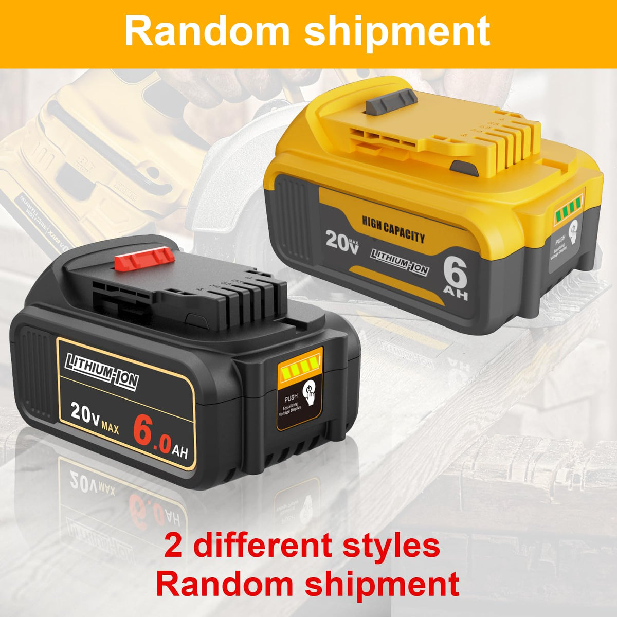 20V Max Replacement Battery 2 Packs L95436