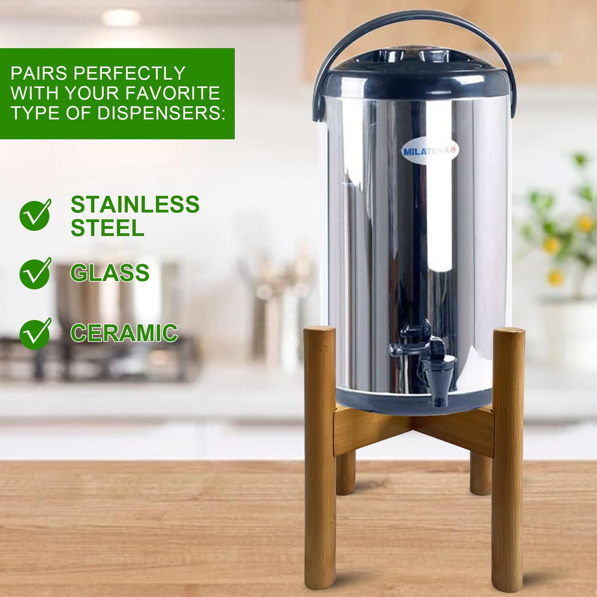Adjustable Drink Dispenser Holder, 6-11 Inch L7873