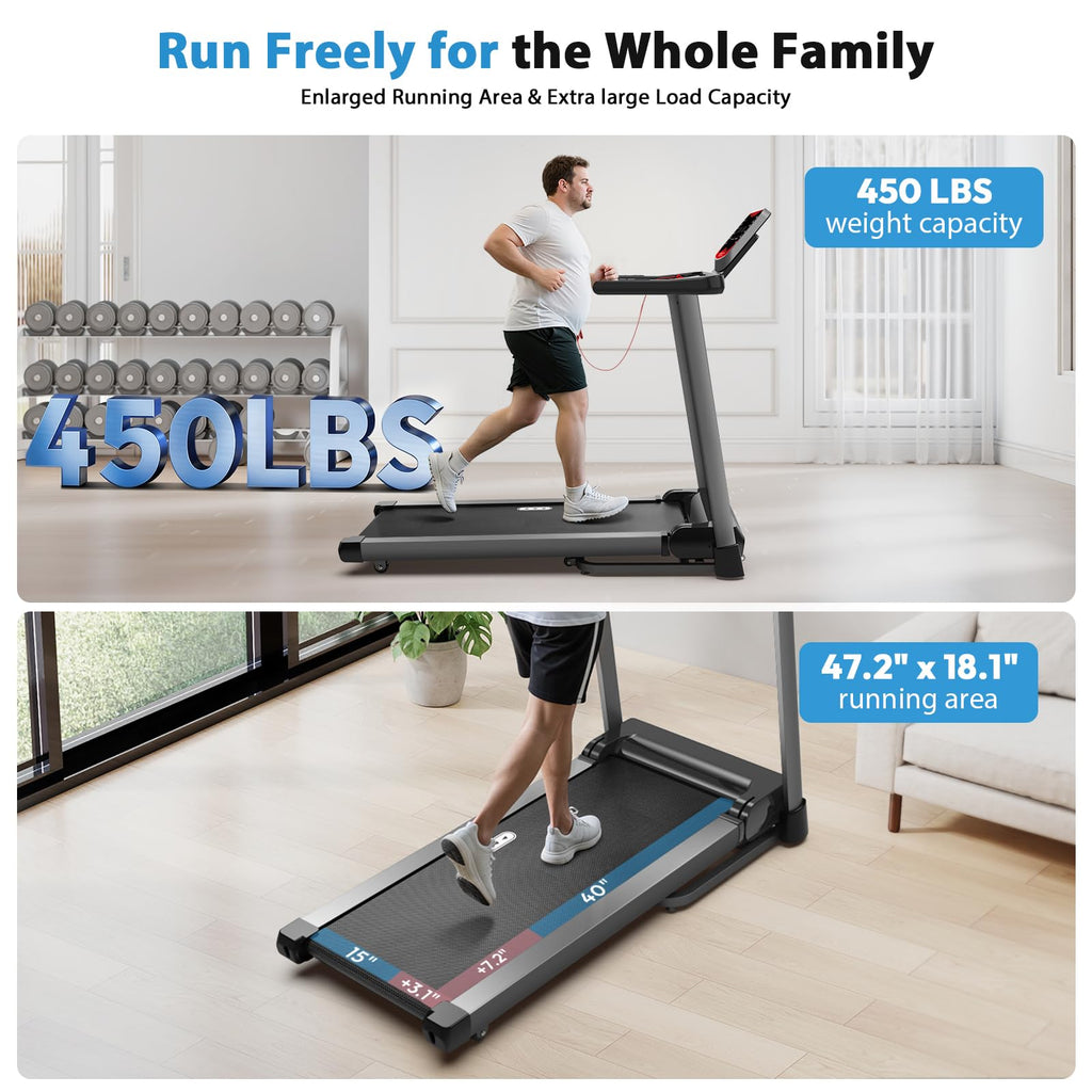 Treadmill with Auto Incline 450 LBS Capacity M488665