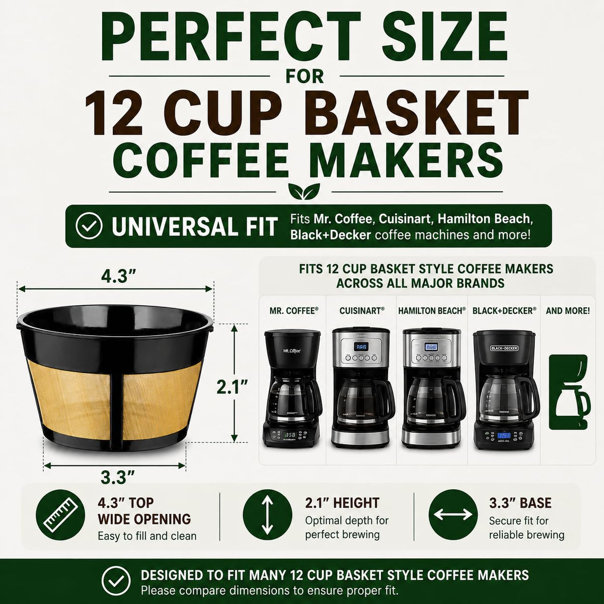 12 Cup Reusable Coffee Filter Z8937