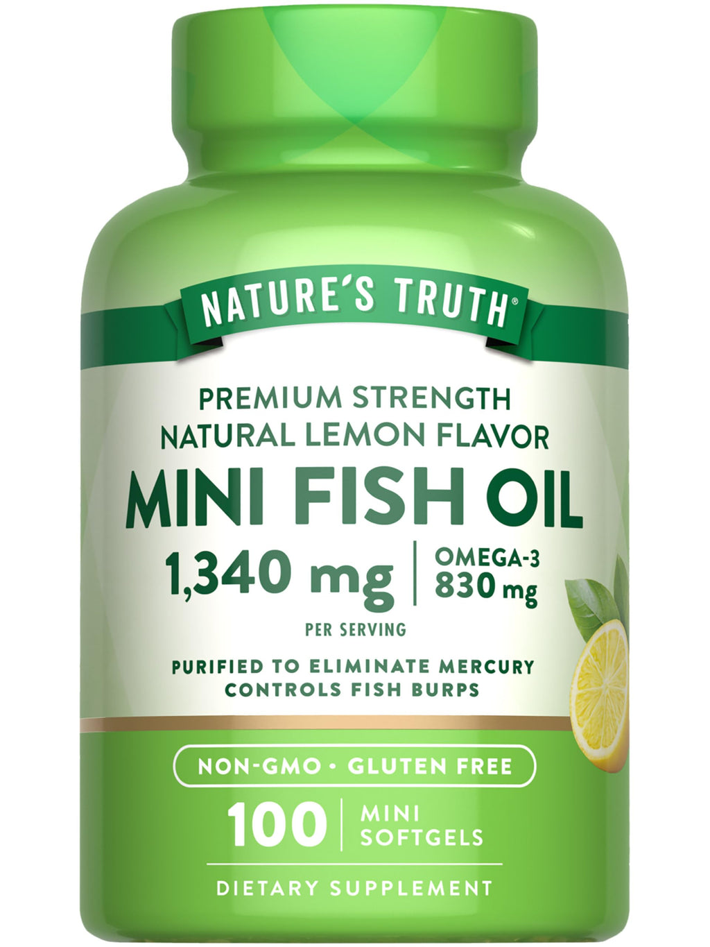 Fish Oil Omega 3 1340 mg 100 Softgels G20716