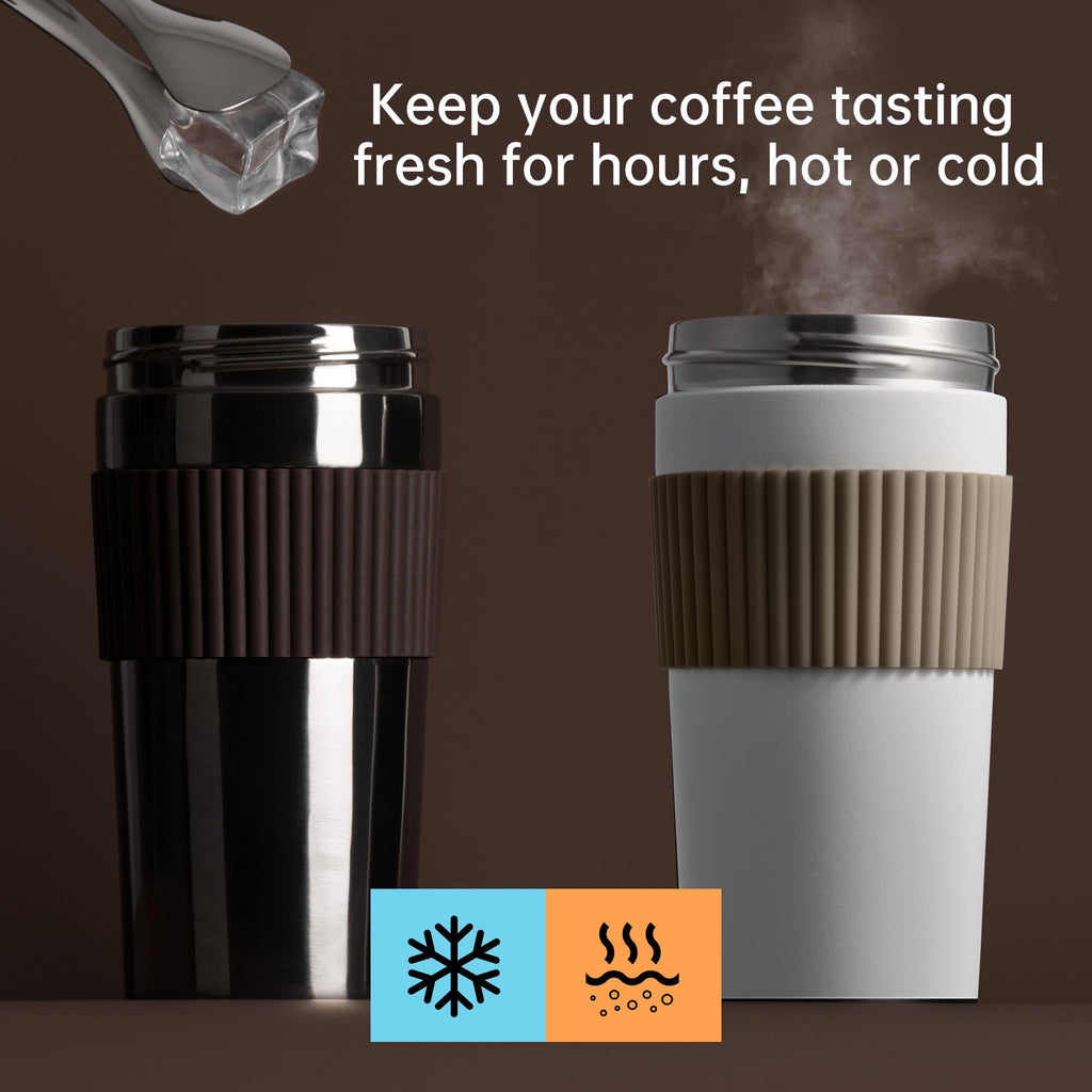 Stainless Steel Insulated Coffee Travel Mug 16oz T574