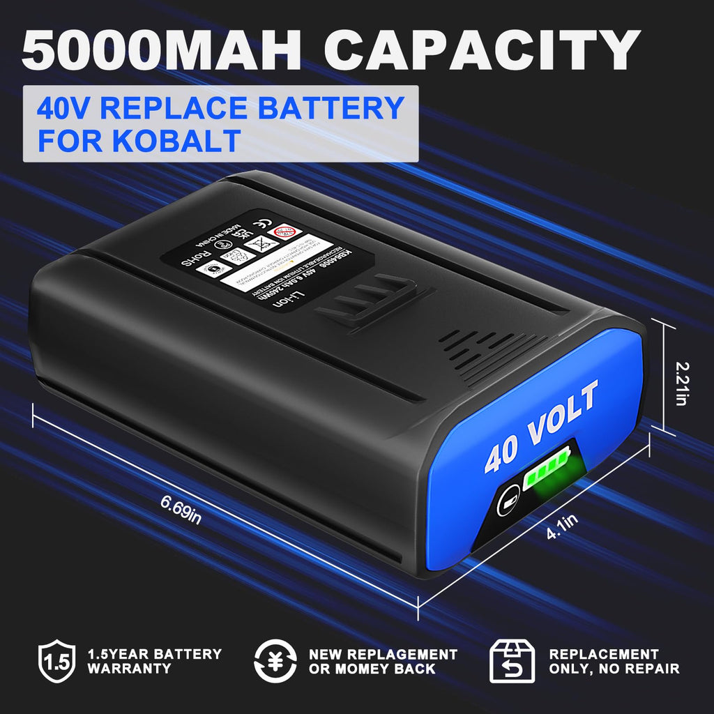 40V 6.0Ah Lithium-ion Replacement Battery I881