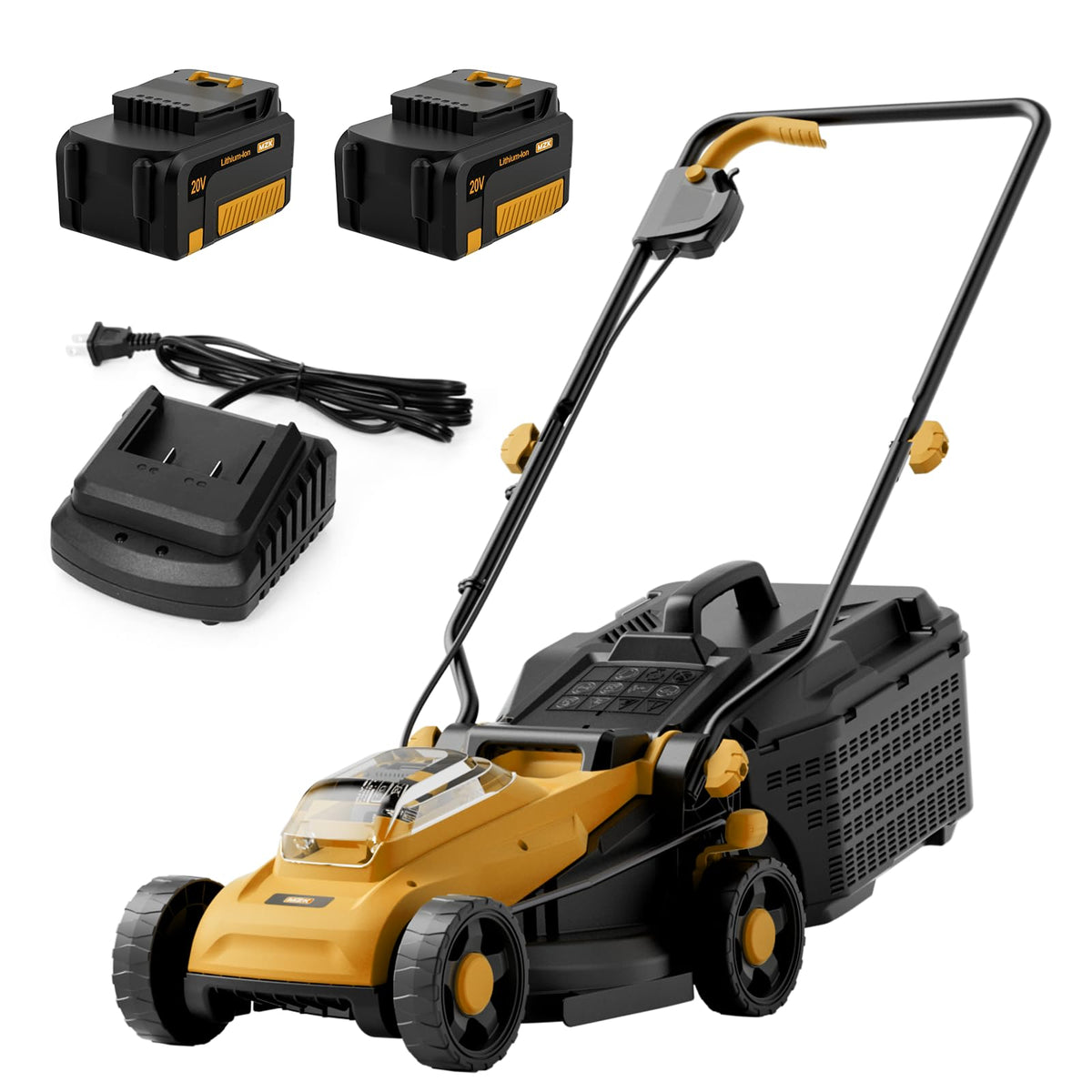 12 Inch Cordless Electric Push Mower with Height Adjustment B2127
