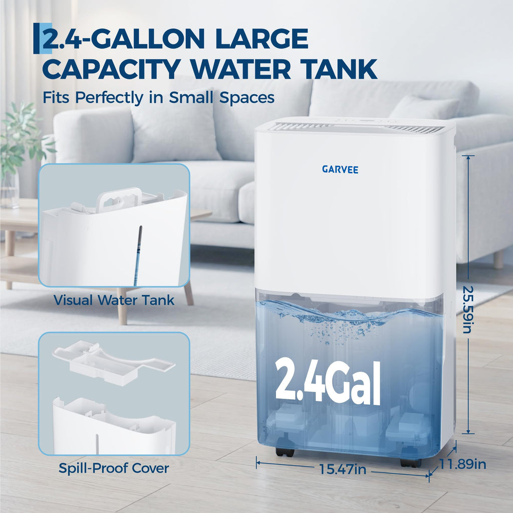 50-Pint Dehumidifier with 2.4Gal Water Tank K473187