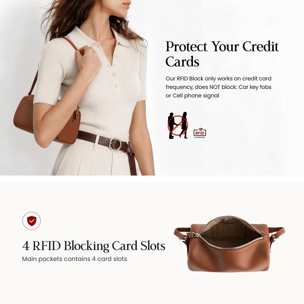 Genuine Leather Mini Crossbody Bag N5134