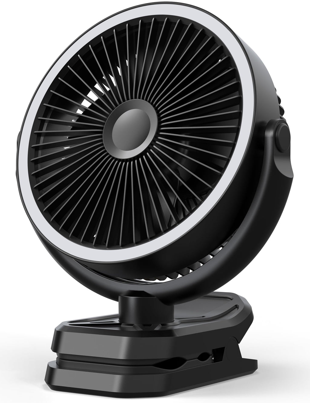 10000mAh Rechargeable 8 Inch Clip on Fan Black N29004