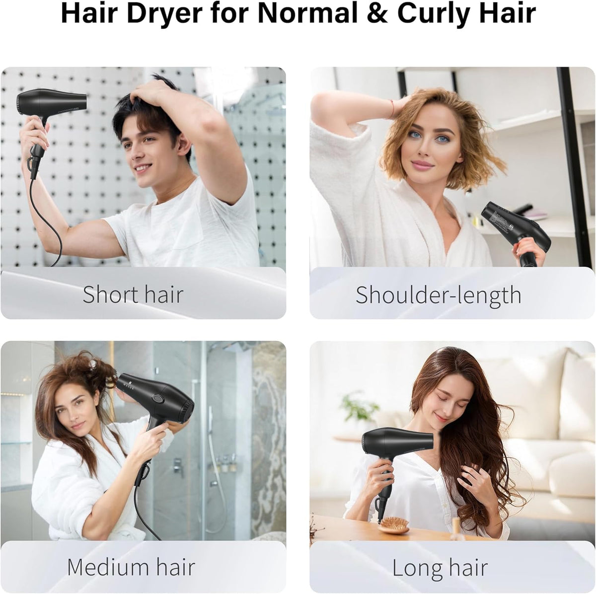 1875W Ionic Hair Dryer with Diffuser H2641