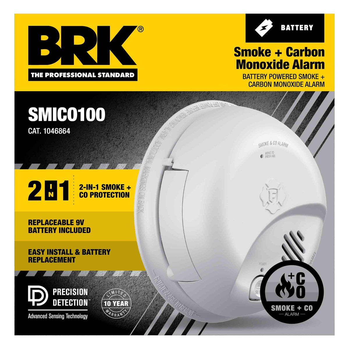 Battery Combination Smoke & Carbon Monoxide Alarm G835