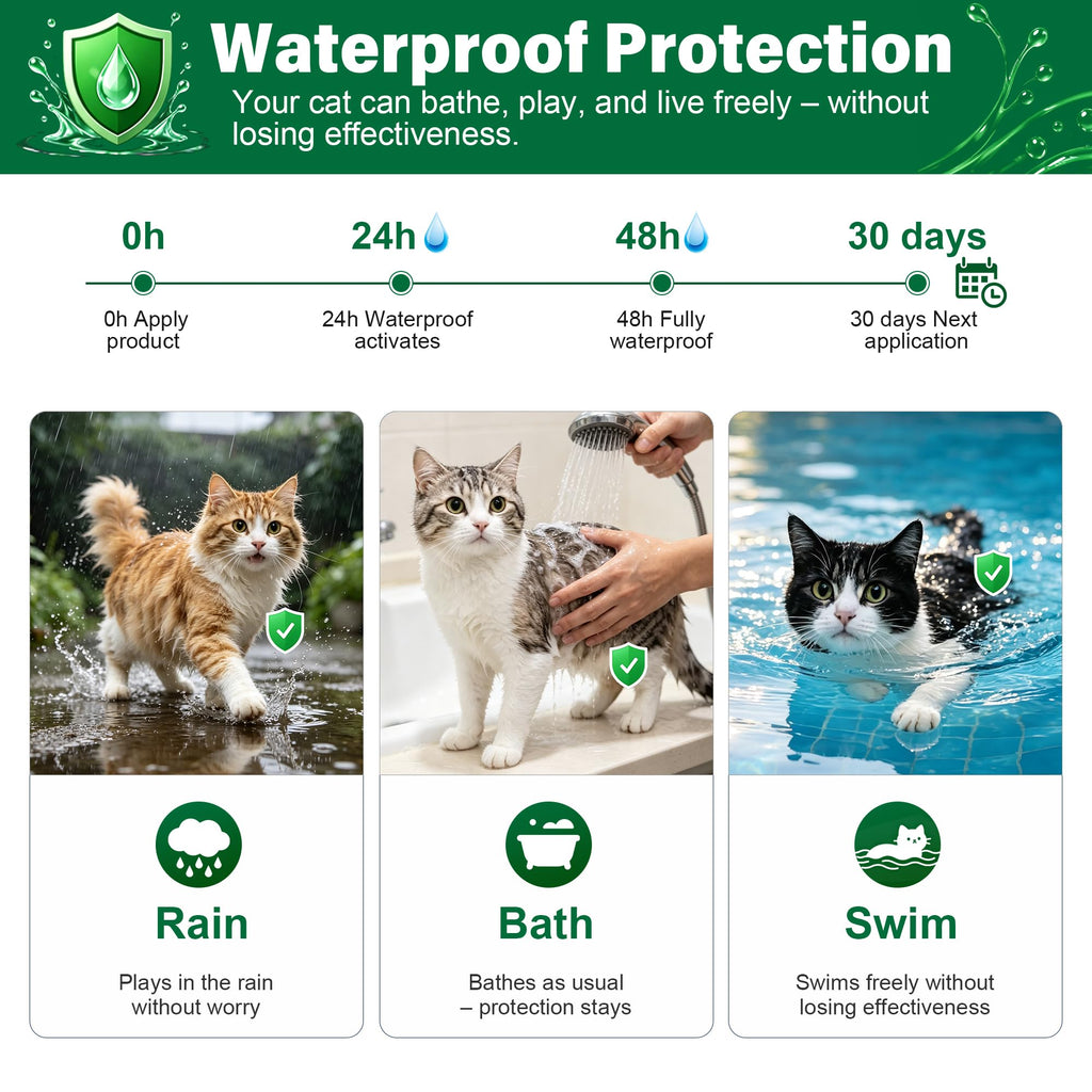 Cat Flea & Tick Topical Drops 12 Doses C8287
