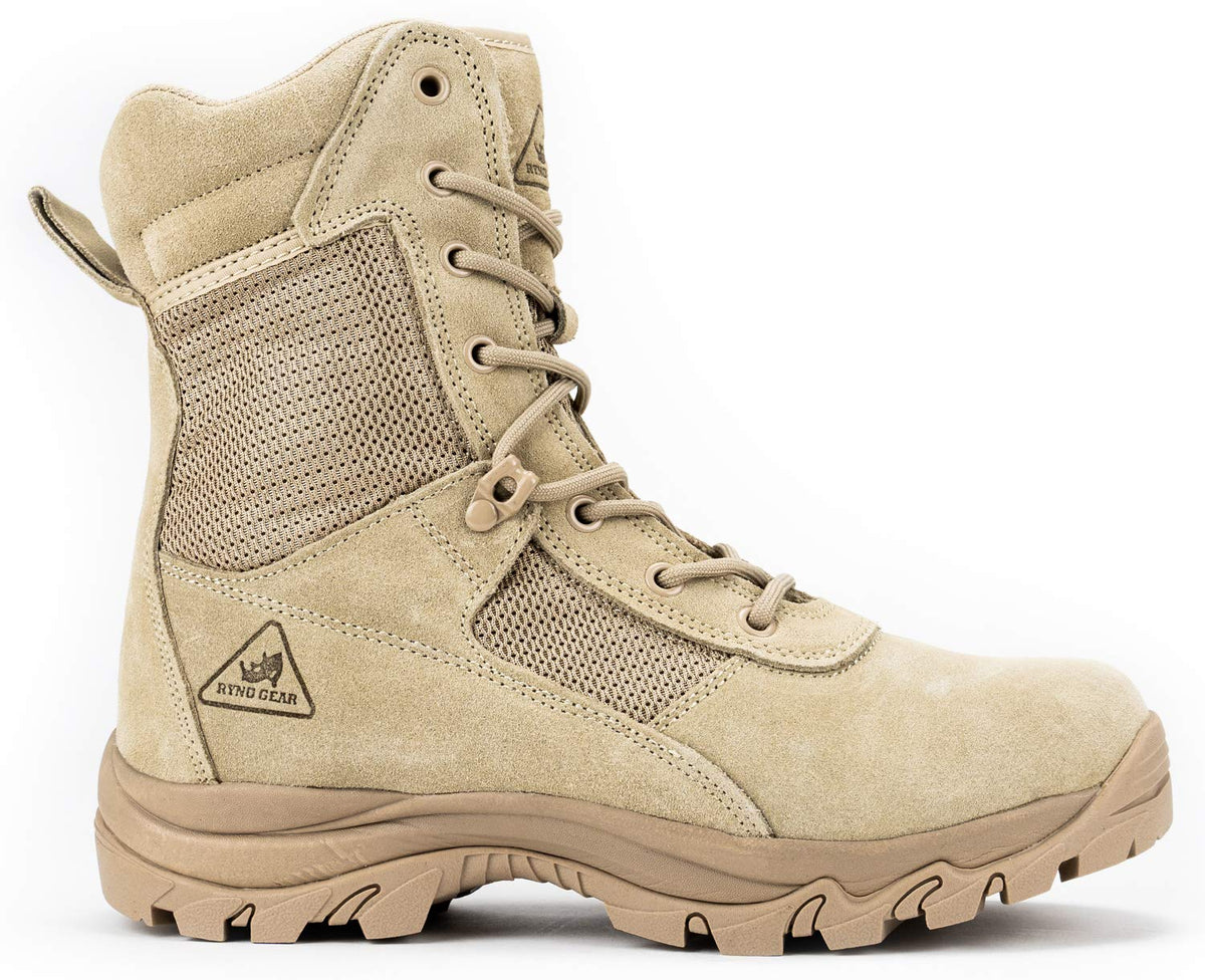 Tan Black Leather Work Boots S1220